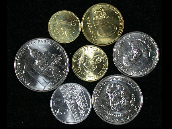 Paraguay Set of 7 Coins